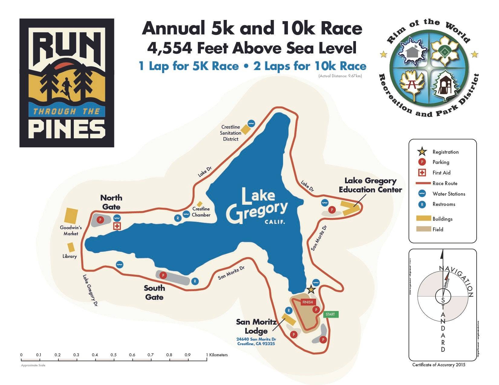 Lake Gregory Map